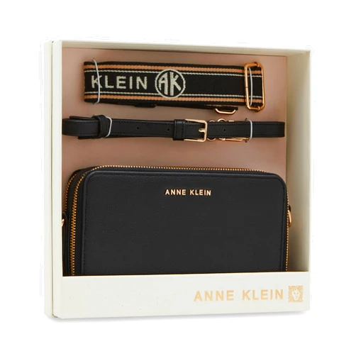 Anne Klein Women's Ak 3 Piece Gift Set with Double Zip Camera Crossbody