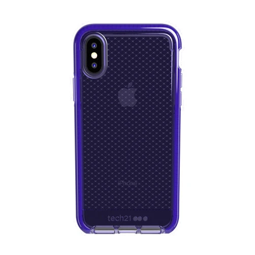 tech21 - Evo Check Case for Apple iPhone Xs - Ultra Violet