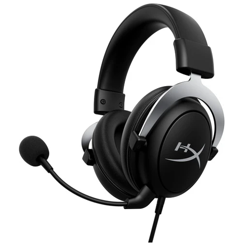 HyperX CloudX, Official Xbox Licensed Gaming Headset, Compatible with Xbox One and Series X|S, Memory Foam Ear Cushions, Detachable Noise-Cancelling Mic, in-line Audio Controls,Black/ Silver