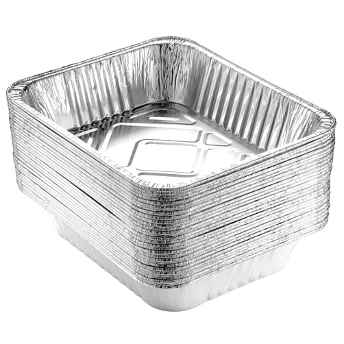 Scobird (100 Pack) - 9 x 13 ” Aluminum Foil Pans Half-Size Deep Steam Pan Take-Out Pans - Disposable Tin Containers, Perfect for Baking, Cooking, Catering, Parties, Restaurants (No Lids)