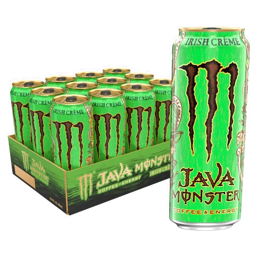 Monster Energy Java Monster Irish Creme, Coffee + Energy Drink, 15 Ounce (Pack of 12)