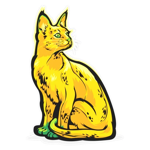 LAD Studio [Fruitcats] Banana Sticker Vinyl Bumper Sticker Decal Waterproof 5