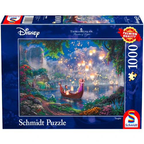Schmidt Spiele 59480 Disney Rapunzel Thomas Kinkade Repelsteeltje Jigsaw Puzzle, Multi-Colour, 1000 stukjes