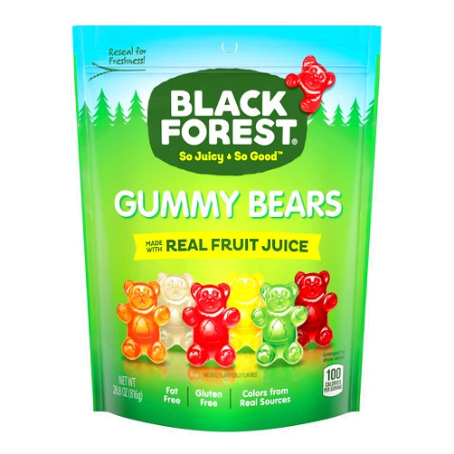 Black Forest Gummy Bears Candy, 28.8 Ounce Resealable Bag (Pack of 6)
