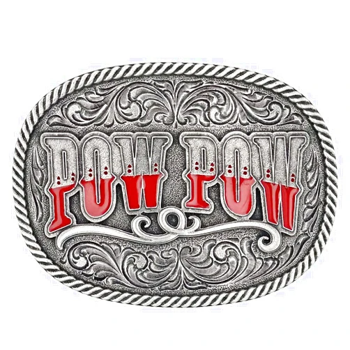 Montana Silversmiths Men's Pow Dale Brisby Belt Buckle Silver One Size
