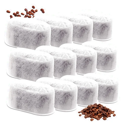 Lifreesia 12 Pack Coffee Maker Water Filters Compatible with All Cuisinart Coffee Makers, Replacement Charcoal Water Filters