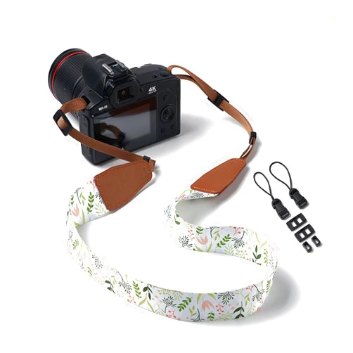 RVDZKJ Wildflower Floral Camera Strap-Fit For DSLR/SLR/Mirrorless Canon Nikon Sony Olympus,Quick Release Adjustable Shoulder & Neck,Great Gift for Men&Women Photographers