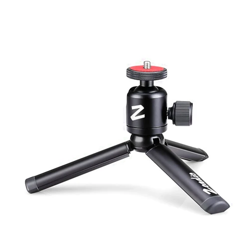 Zeadio Metal Mini Tripod + Ball Head Mount, with 1/4 Inch Screw Desktop Tabletop Stand Tripod, Fits for Smooth 4, Osmo Mobile, Vimble 2, Gimbal Handle Grip Stabilizer and All Cameras