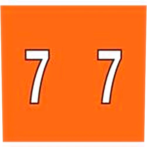 Www.filingsupplies.com Kardex Numeric Label - PSF-138 Series (Rolls) - 7 - Orange