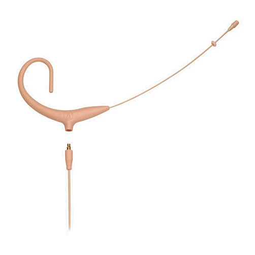 Audio-Technica BP892xCLM3-TH Compatible with Sennheiser, Omnidirectional Earset with Detachable Cable, Locking 3.5mm Connector, Beige