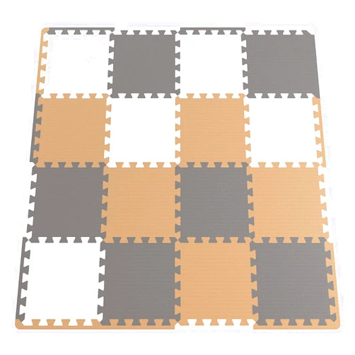 Angels Soft Foam Baby Play Mats Tiles with Borders, 32 pcs Set - Playmat Multi Use, Create & Build A Safe Area Interlocking Jigsaw Puzzle eva Non-Toxic Floor for Toddler Infant Kids Toy Room & Yard