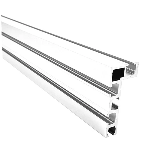 Faddare 400mm 75 Type T-Track Miter Track, Aluminum Modified Bandsaw T Slot, DIY T Slot Bandsaw Jig Miter Track, Woodworking Table Saw Mini T Track Rail for Fence Fixture(Silver)