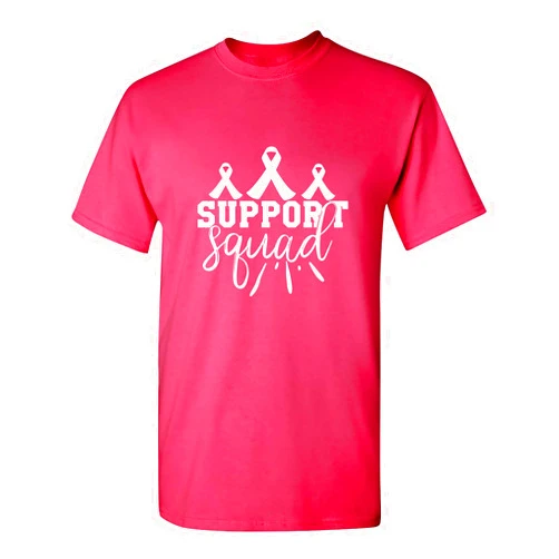 Feelin Good Tees Breast Cancer Support Shirt for Men & Women | Pink Ribbon Awareness Tee for Unisex | Womens Graphic T Shirt