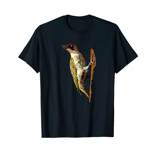 Birds Gifts Green Woodpecker Bird Watching Picidae Gift T-Shirt