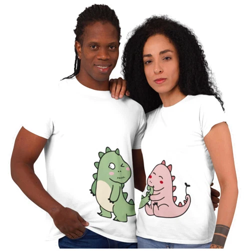 Handmade Funny shirts for couples,dinosaur clothes,couples valentines day shirts,couples tee shirts, couples valentines shirts,jurracic park,dinosaur shirt for girls,dinosaur boy shirts,dinosaur women, his and her matching shirts.