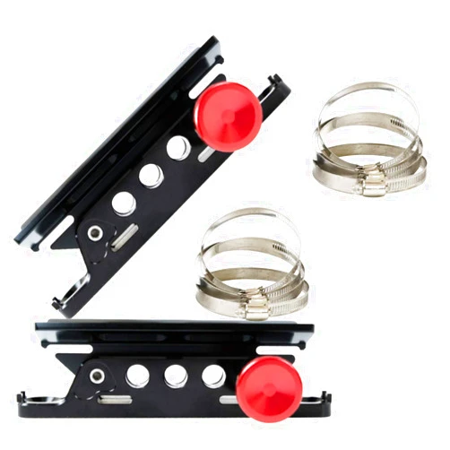 AUFER 2PCS Vehicle Universal Roll Bar Bottle / Fire Extinguisher Holder Mount Compatible with for Jeep Wrangler Gladiator Ford Bronco UTV Polaris RZR Can Am ATV,Adjustable, Aluminum