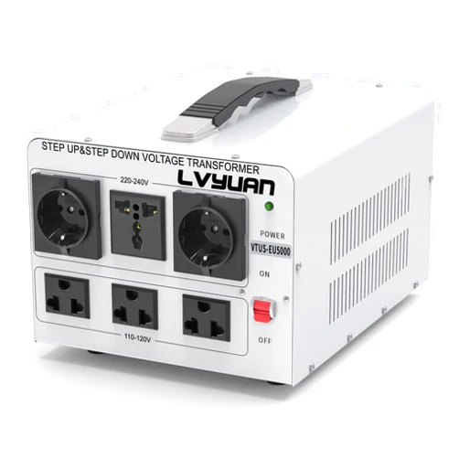 LVYUAN 5000W Voltage Transformer Power Converter Step Up 110V to 220V, Step Down 220V to 110V, 110/120 Volt - 220/240 Volt