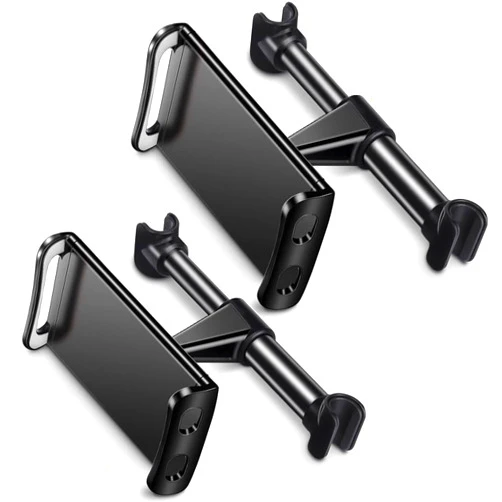 MOTYYA 2 Pack Car Headrest Mount Tablet Holder Car Backseat iPad Mount 360° Rotating Adjustable for 5