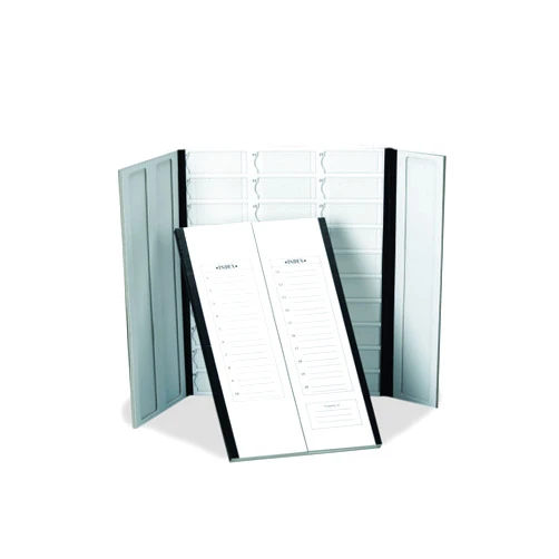 Heathrow Scientific Cardboard Slide Tray with Black Trim, Holds 30 Slides, Disposable (Pack of 40)