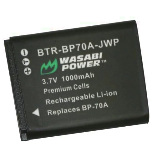 Wasabi Power Battery for Samsung BP70A, EA-BP70A