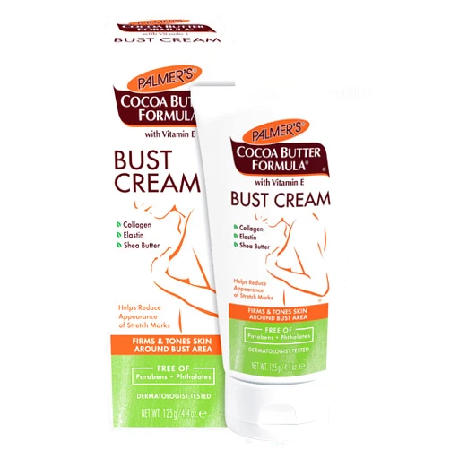 Palmer's Cocoa Butter Formula Bust Cream for Pregnancy Skin Care with Vitamin E, 4.4 oz. (Pack of 3)