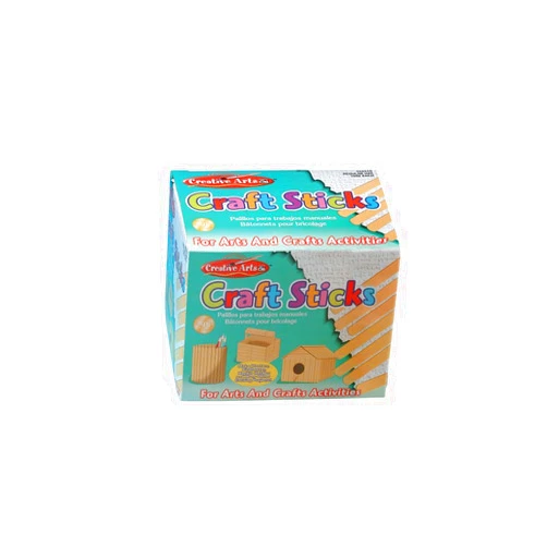 Charles Leonard Creative Arts by Charles Leonard Craft Sticks, Regular Size, Natural, 4.5 x 0.37 Inch, 1000/Box (66510)