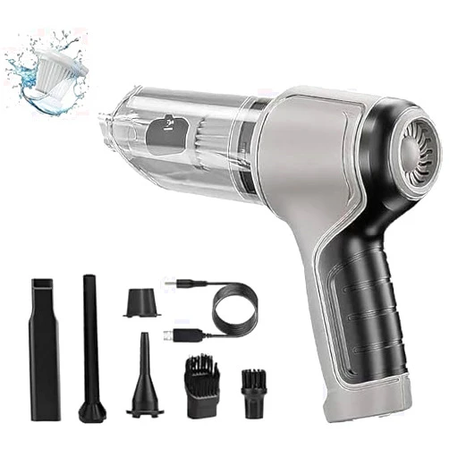 Qelens Airifypro V2 - Portable Air Blower/Car Vacuum, Airifypro Vac V2, Airfy Pro Car Vacuum, Wireless Handheld Car Mini Vacuum Cleaner, Rechargeable High Power Cordless Vacuum Cleaner for Home (Grey)