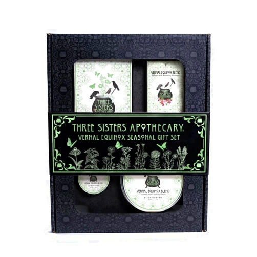 Three Sisters Apothecary Fine Handmade Soaps & Sundries Three Sisters Apothecary Bath & Body Boxed Four Piece Gift Set Vernal Equinox