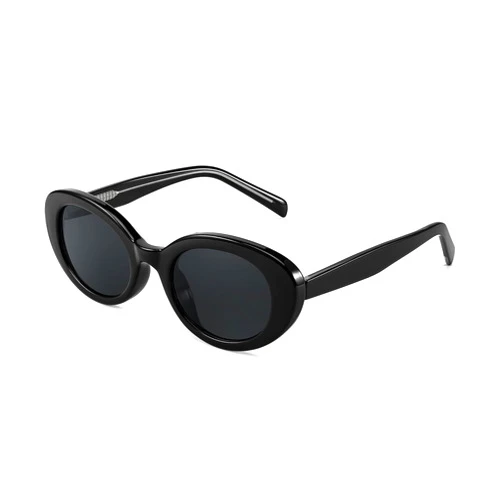 FEISEDY Sunglasses Womens, Retro Oval Sun Glasses Men, Small 90s Style B4128
