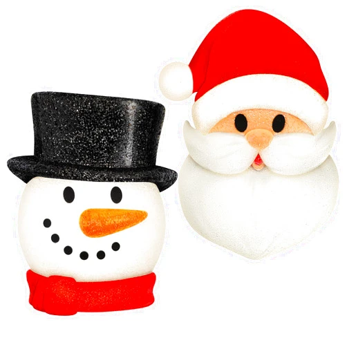 Mudder Christmas Porch Light Covers Christmas Outdoor Decoration Gnome Xmas Holiday Light Covers for Porch Garage Front Door Hanging(Snowman, Santa,2 Pcs)