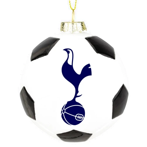 Tree Buddees x Tottenham Hotspur F.C. Official Football Club Bauble Limited Edition Spurs Christmas Ornament - Premier League Soccer Team (Glass Soccer Ball)