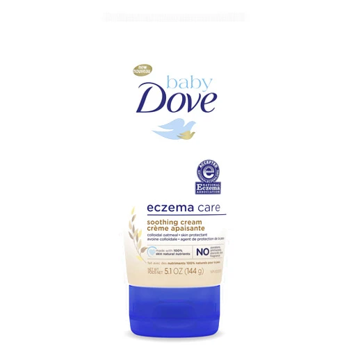 Baby Dove Soothing-Cream To Soothe Delicate Baby Skin Eczema Care No Artificial Perfume or Color, Paraben Free, Phthalate Free 5.1 oz