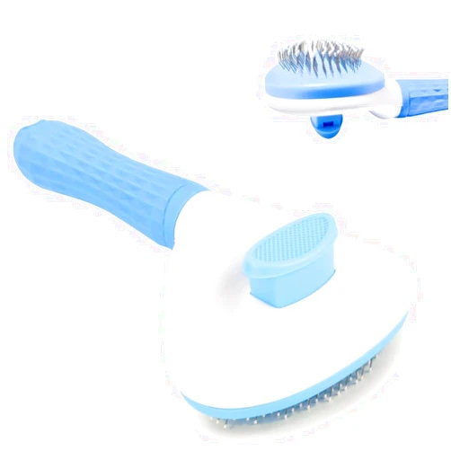 JRKOETY Cat Brush Self Cleaning, Ergonomic Handle,Slicker Cat Brush with Release Button,Tool Suitable for Cats And Dogs Pet Hair Cleaner, Easy to Remove Loose Undercoat ﻿ ﻿
