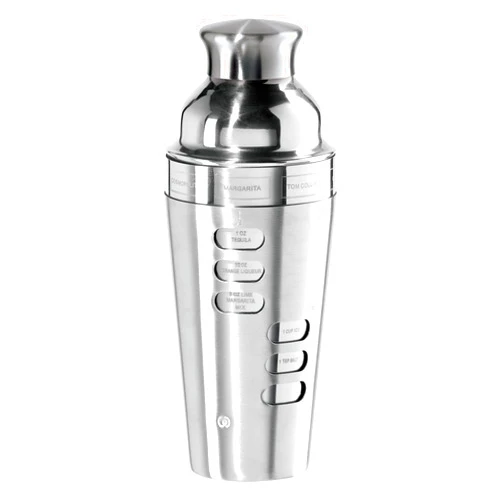 Oggi 23-Ounce Stainless Steel Cocktail Shaker, Silver