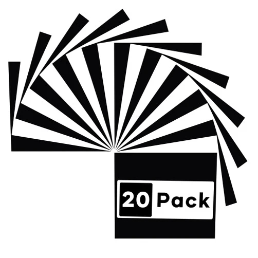 HTVRONT White HTV Heat Transfer Vinyl Bundle: 20 Pack 12