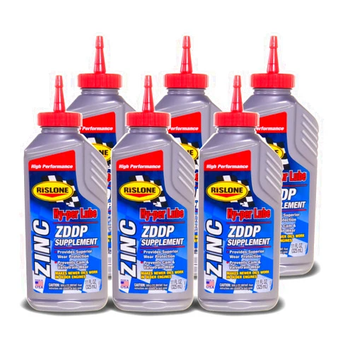Rislone 4405-6PK Hy-per Lube Zinc ZDDP Supplement, 11 oz, 6-Pack | Real ZDDP Zinc Additive