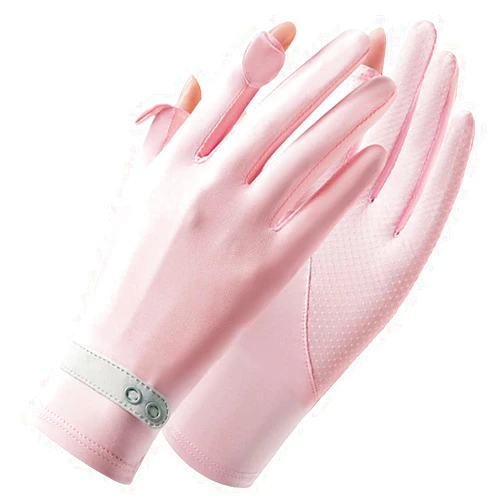 CURELIX UV Sun Protection Gloves for Women, Fullfinger Touchscreen UPF 50+ Sunblock Gloves for Driving, Cycling, Golf, Hiking [Ultra Thin] [Cooling Ice Silk Fabric]