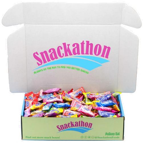 Snackathon Hi Chew 20 Flavors, Bulk 330+ Pieces, 4 Pound (Strawberry, Mango, Green Apple, Grape, Pineapple, Kiwi, Dragon Fruit, 3 Berries, Orange Tang, Apple Strawberry, Raspberry, Blue Hawaii, Rainbow Sherbet)