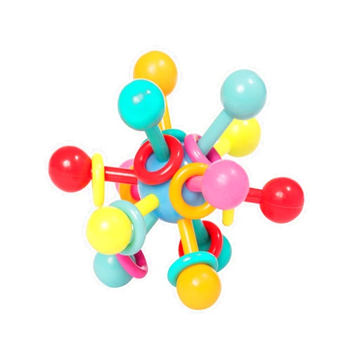 Manhattan Toy Atom Rattle & Teether Grasping Activity Baby Toy