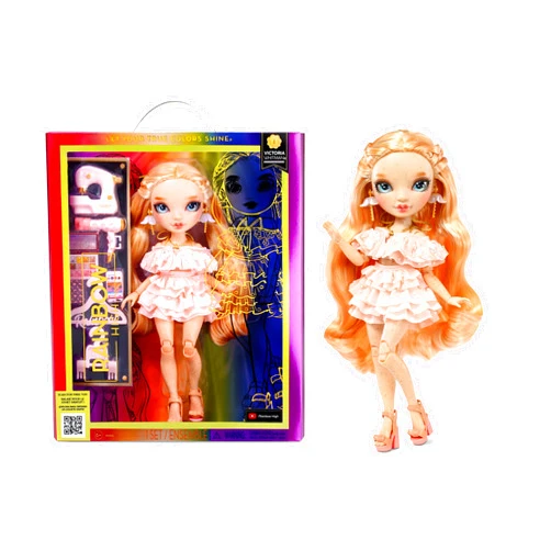 Rainbow High Victoria- Light Pink Fashion Doll and Freckles from Head to Toe. Fashionable Outfit & 10+ Colorful Play Accessories. Great Gift for Kids 4-12 Years Old and Collectors.
