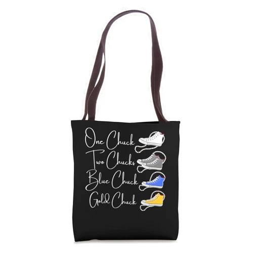 Chucks and Pearls Teachers Melanin Divine Nine Chucks and Pearls Divine Nine Black Girl Magic Blue Gold Tote Bag