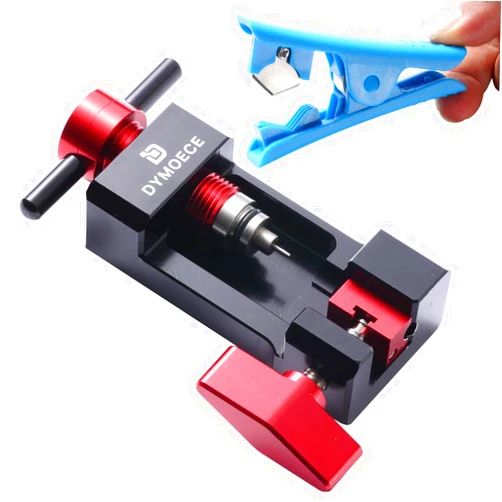 Dymoece Upgraded Needle Driver Insertion Tool,Bicycle Hydraulic Hose Fitting Insert Tool with Hydraulic Hose Cutter NDIT08