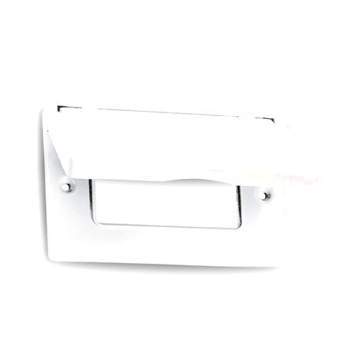 Sigma Electric SIGMA ENGINEERED SOLUTIONS 14249WH Weatherproof Outdoor GFCI Outlet Cover, White, Metal, 1-Gang, Horizontal