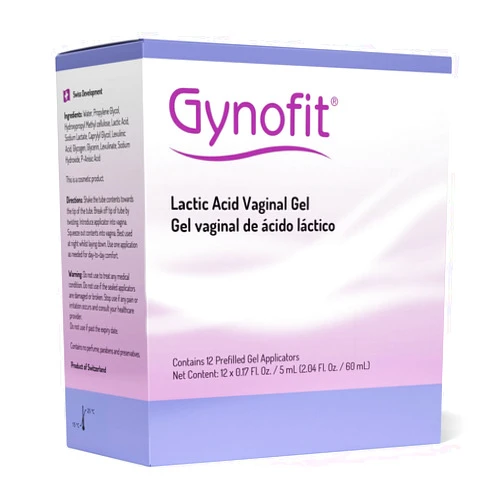 Gynofit Lactic Acid Vaginal Gel - Vaginal Moisturizer - pH Balance Restorer - Vaginal Health - Prevents Itching, Burning & Odor - Hygienic Applicator - Treats & Prevents Vaginal Infections (12 Count)