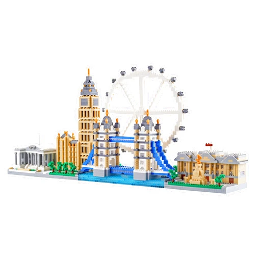 DOLBLOCK Architecture Micro Building Blocks Set London Skylines Series for Adult and Children Assembly, 3D Toy for Ages of 14+ - 3430 Pieces
