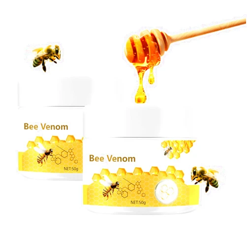 Grospe (2 Pcs) Bee Venom Cream, New Bee-Venom Face Treatment Moisturizer, Natural Manuka Honey Skin Repair Cream, Powerful Wrinkle Removal Comprehensive Gel, Suitable for All Skin Types 3.6 Fl oz