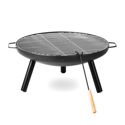 Outogether Fire Pit 23.22in Diameter Metal Fire Pit Backyard Patio Garden Fireplace for Camping, Outdoor Heating, Bonfire and Picnic