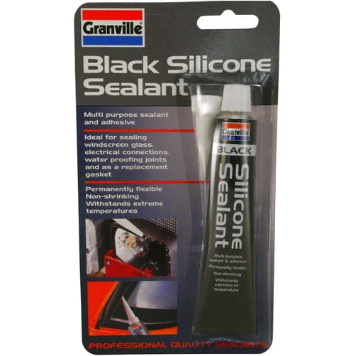 Granville GV0373 Silicone Sealant, 40 g, Black