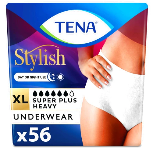 TENA Disposable Heavy Absorbency Incontinence Underwear, XL, 56 per Case