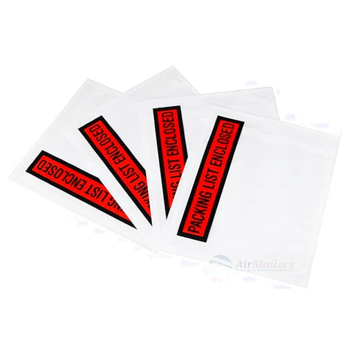 AVG Packaging Supplies Packing List Enclosed Pouches (4.5